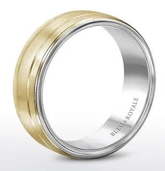 Men's gold silver band